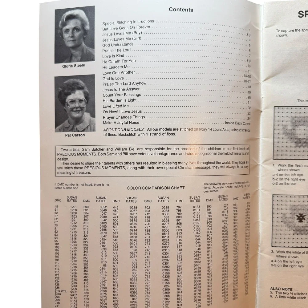 Precious Moments Cross Stitch‎ Book PM-1 by Gloria & Pat 1978 Vintage Patterns